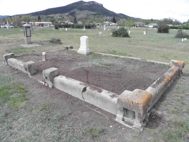 Arabella & Abner Adams plot in the Masonic section was cleaned up. Abner has only a metal Odd Fellow sign to mark his grave.