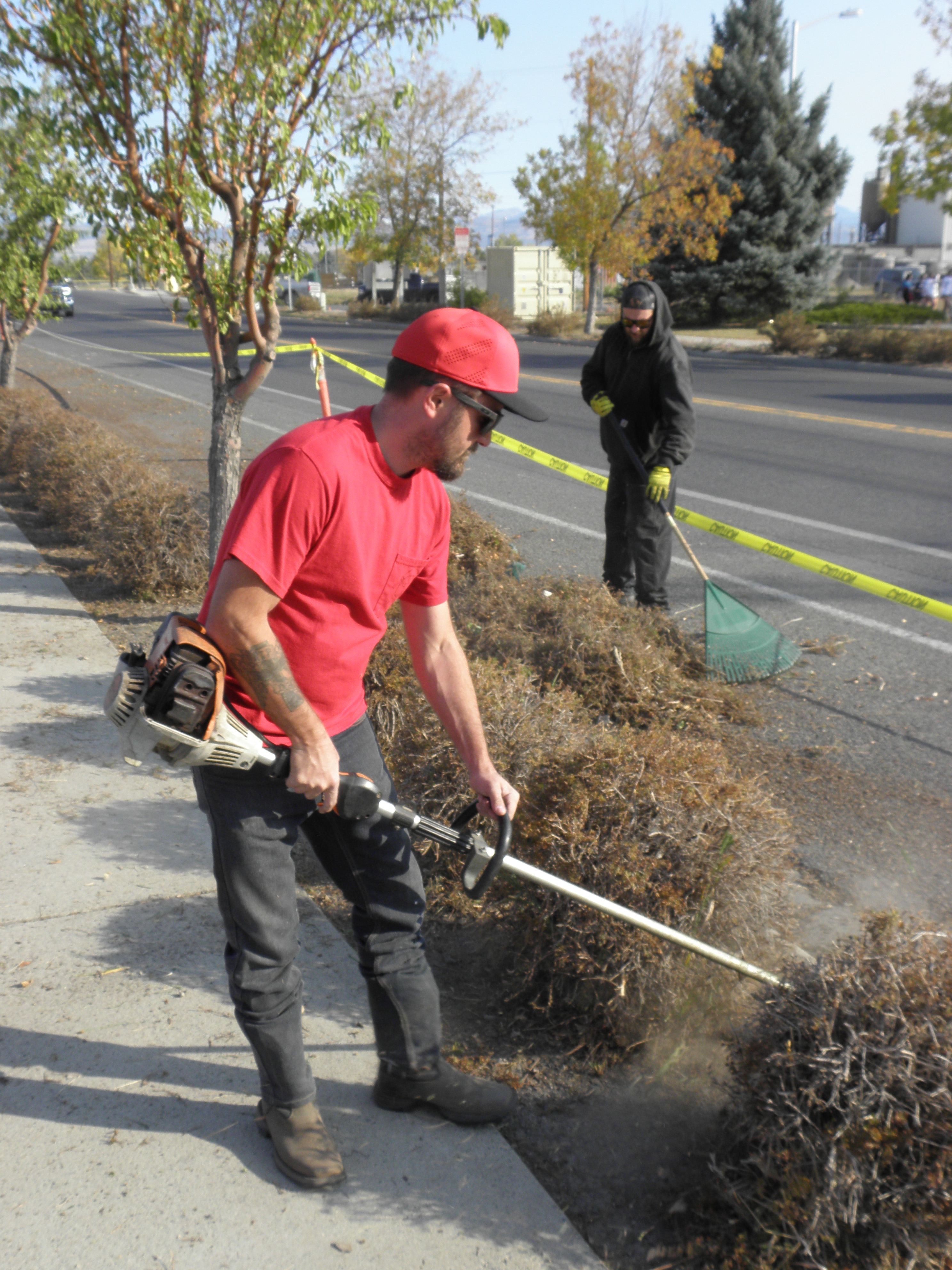 Ryan Christian weed whipping